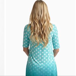 Pinkblush Tops - Pinkblush Aqua Faded Polka Dot 3/4 Sleeve Top Pinkblush Tops - Pinkblush Aqua Faded Polka Dot 3/4 Sleeve Top